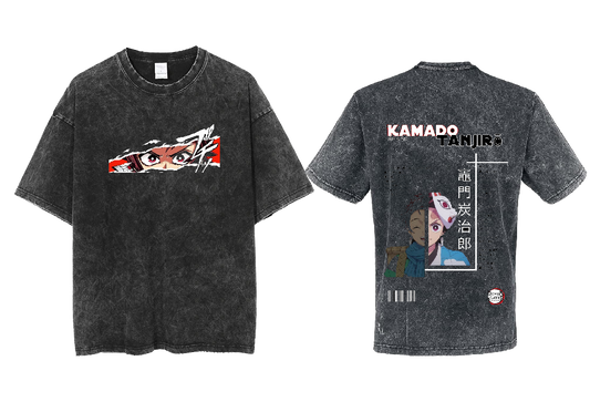 Anime Demon slayer nezuko tanjiro  One Size t- shirt Washed 27