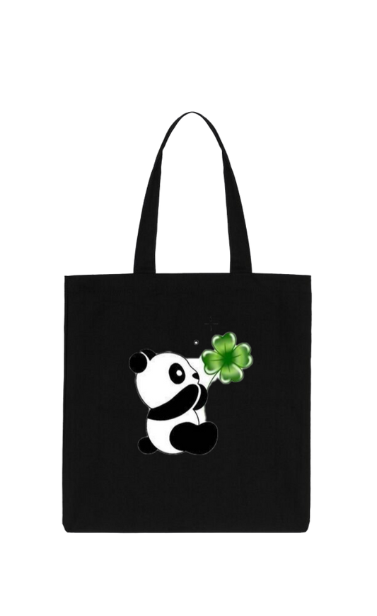 PANDA tote bag Black 27