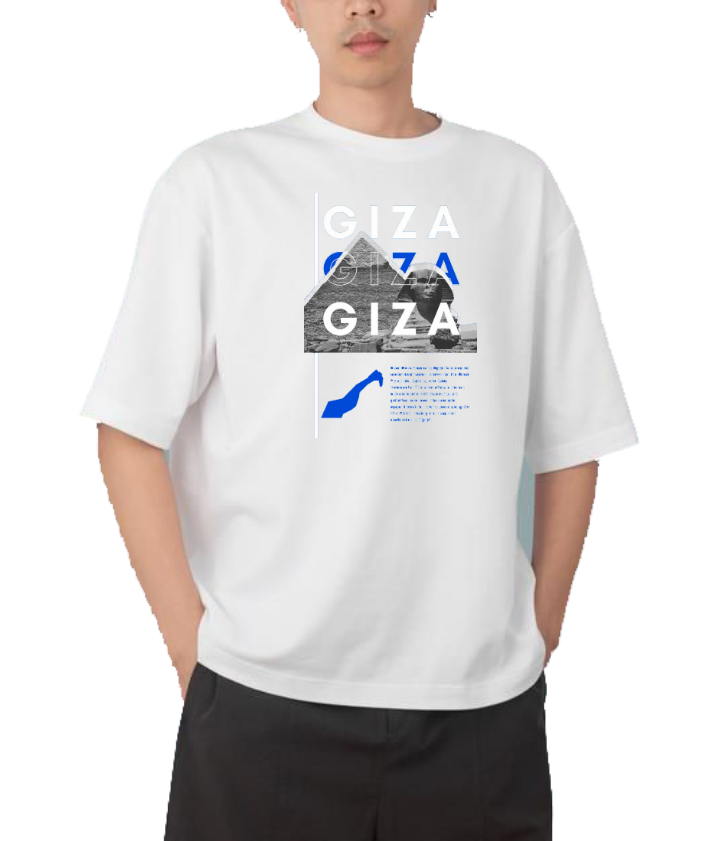 Egypt t- shirt Over Size White 27