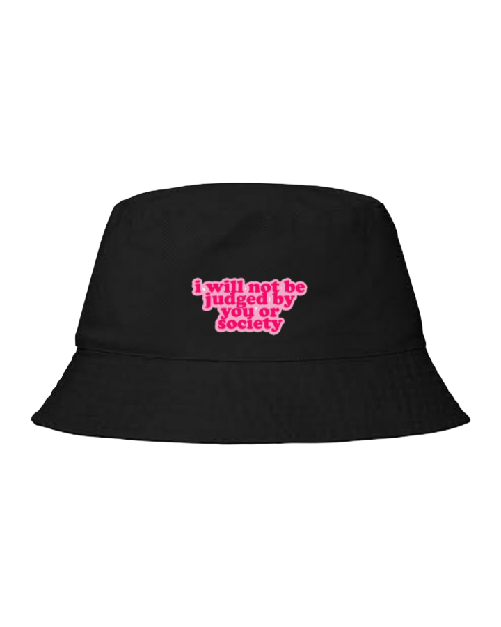 Bucket hat Fishman hat cap i will not be judged by you or society 27