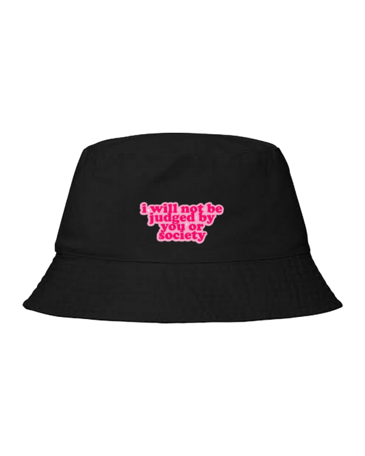 Bucket hat Fishman hat cap i will not be judged by you or society 27
