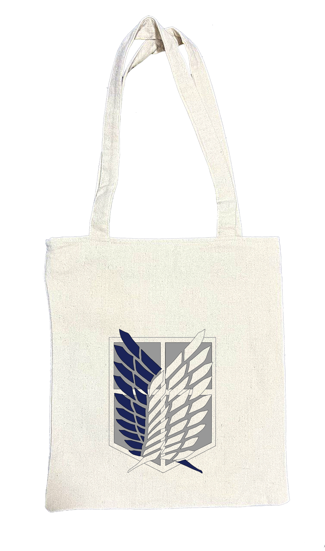 Anime Attack on titan shingeki no kyojin Aot biege tote bag 26