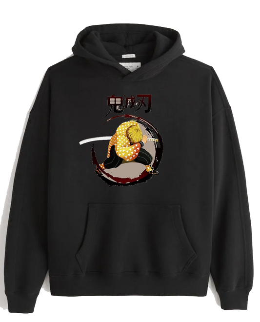 Anime Demon slayer nezuko tanjiro Oversize Hoodie Black 27