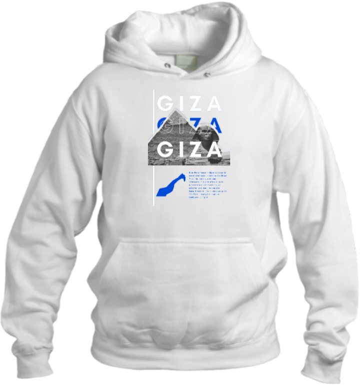 Egypt Over Size hoodie White 27