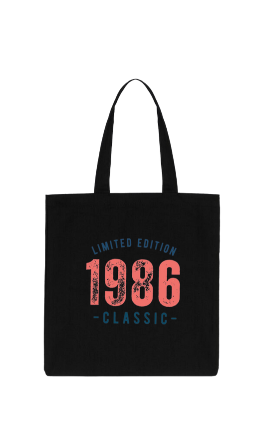 age tote bag Black 1986