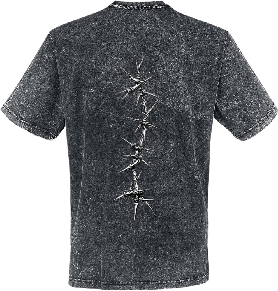 Goth t- shirt Washed Back 27