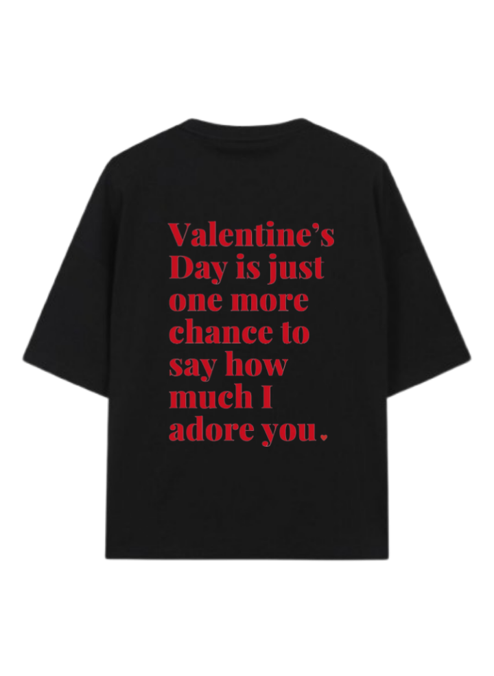 VaIentine coupIe t- shirt Black Back 27