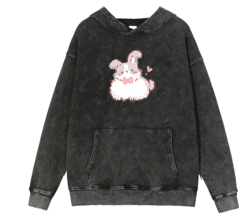 bunny Oversize Hoodie Washed 27
