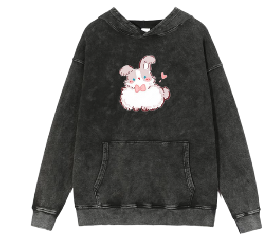 bunny Oversize Hoodie Washed 27