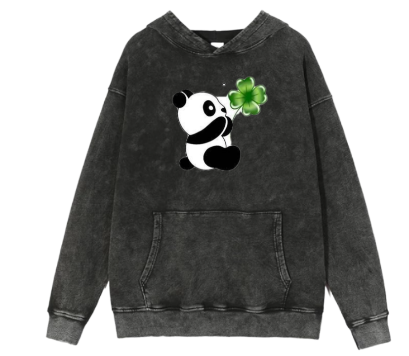 PANDA Oversize Hoodie Washed 27