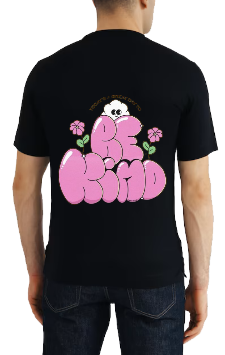 Be Kind t- shirt One Size Black back 27