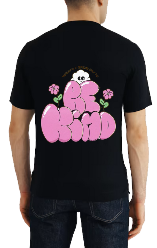 Be Kind t- shirt One Size Black back 27