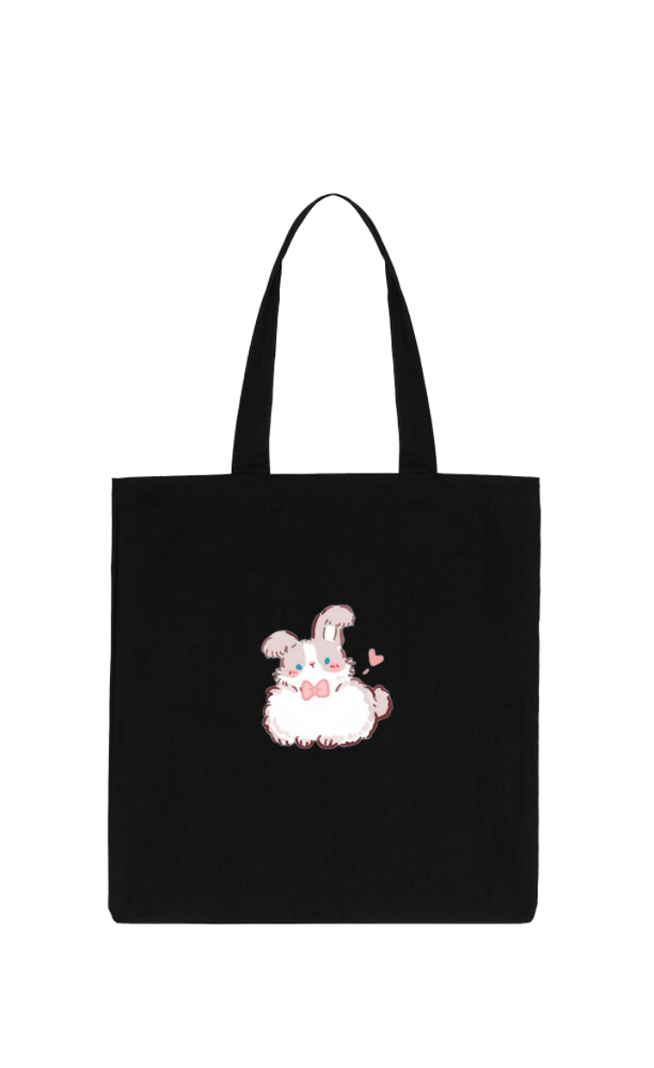 bunny tote bag White 27