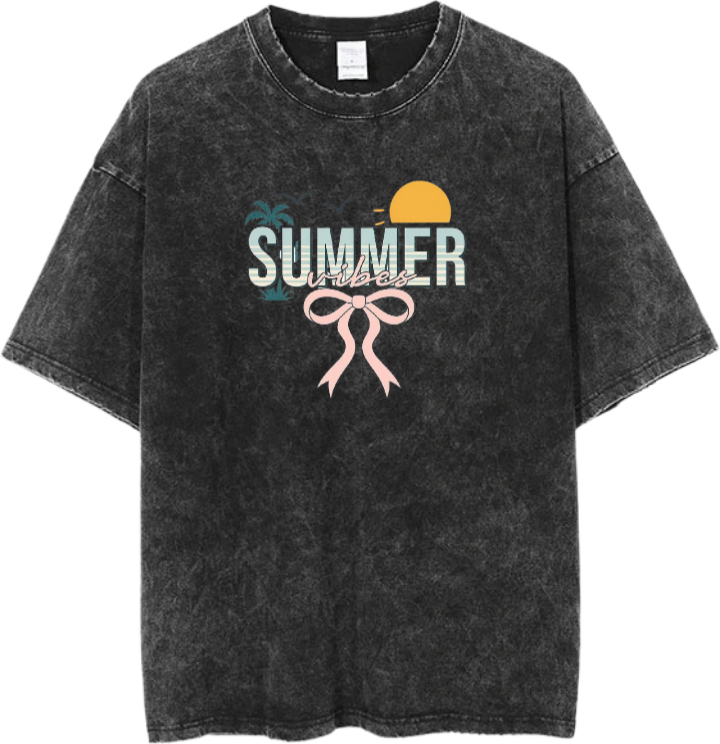 Summer Vibes One Size t- shirt Washed 23
