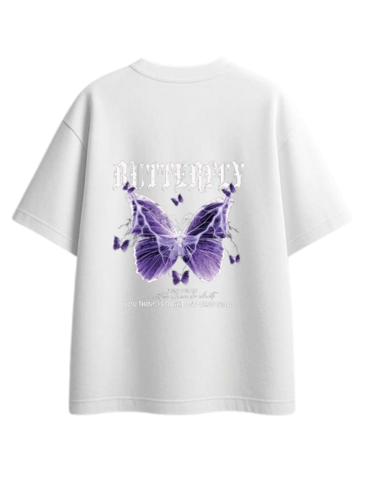 butterflies t- shirt White Back 27