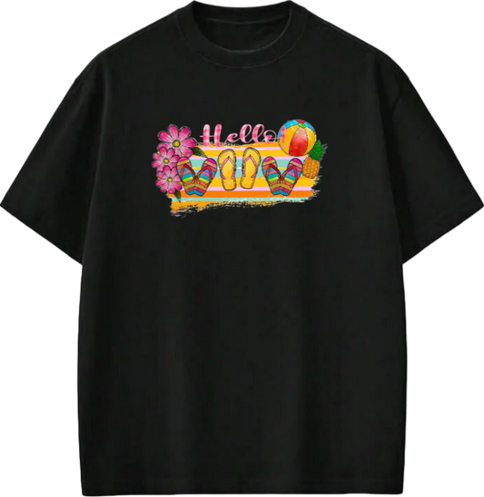 Summer Vibes t- shirt Black Back 26