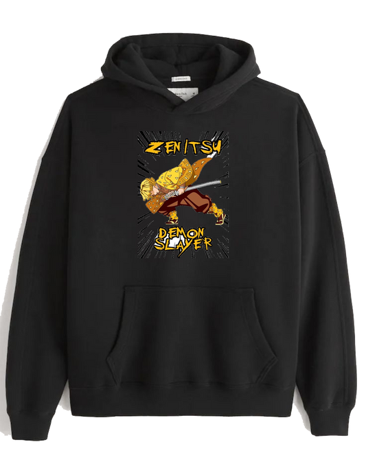 Anime Demon slayer nezuko tanjiro Oversize Hoodie Black 28