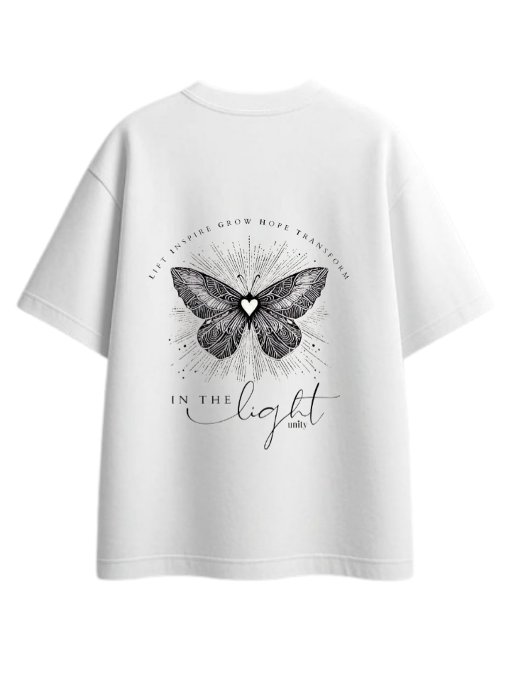 butterflies t- shirt White Back 28