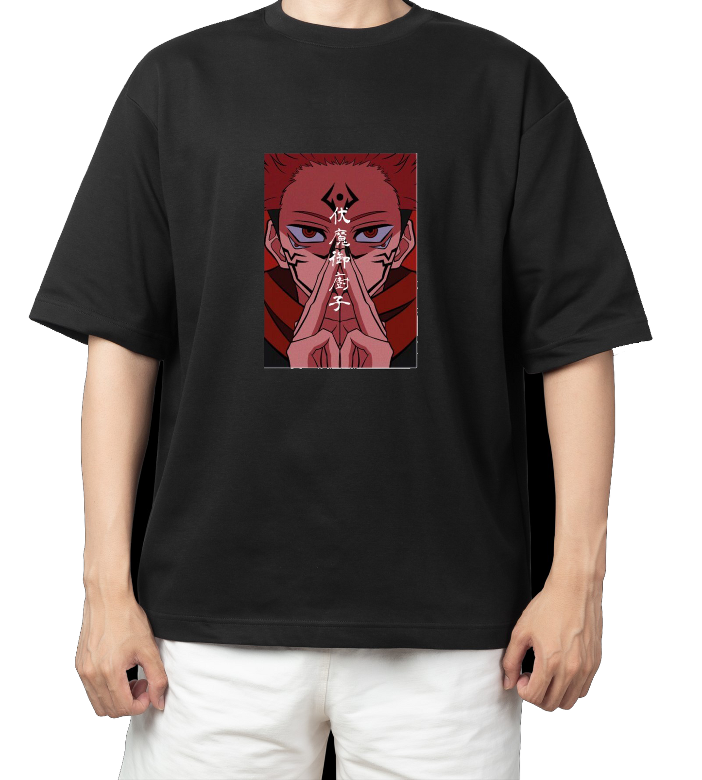 tjujutsu kaisen GOJO Oversize t- shirt Black 28