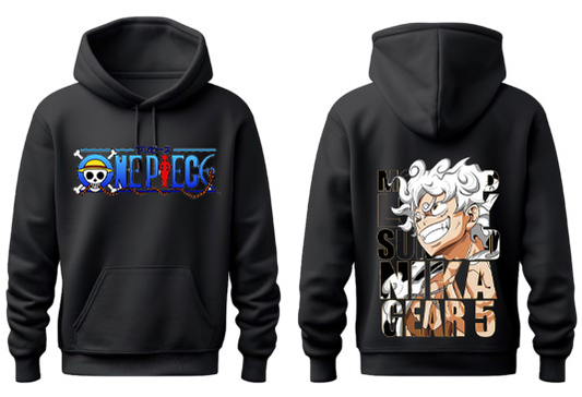 one piece One Size hoodie Black Back 28