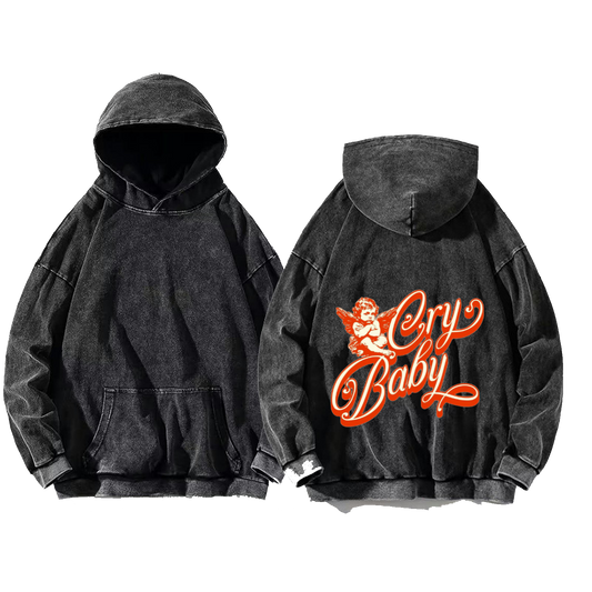 Cry Baby One Size hoodie Washed Back 28