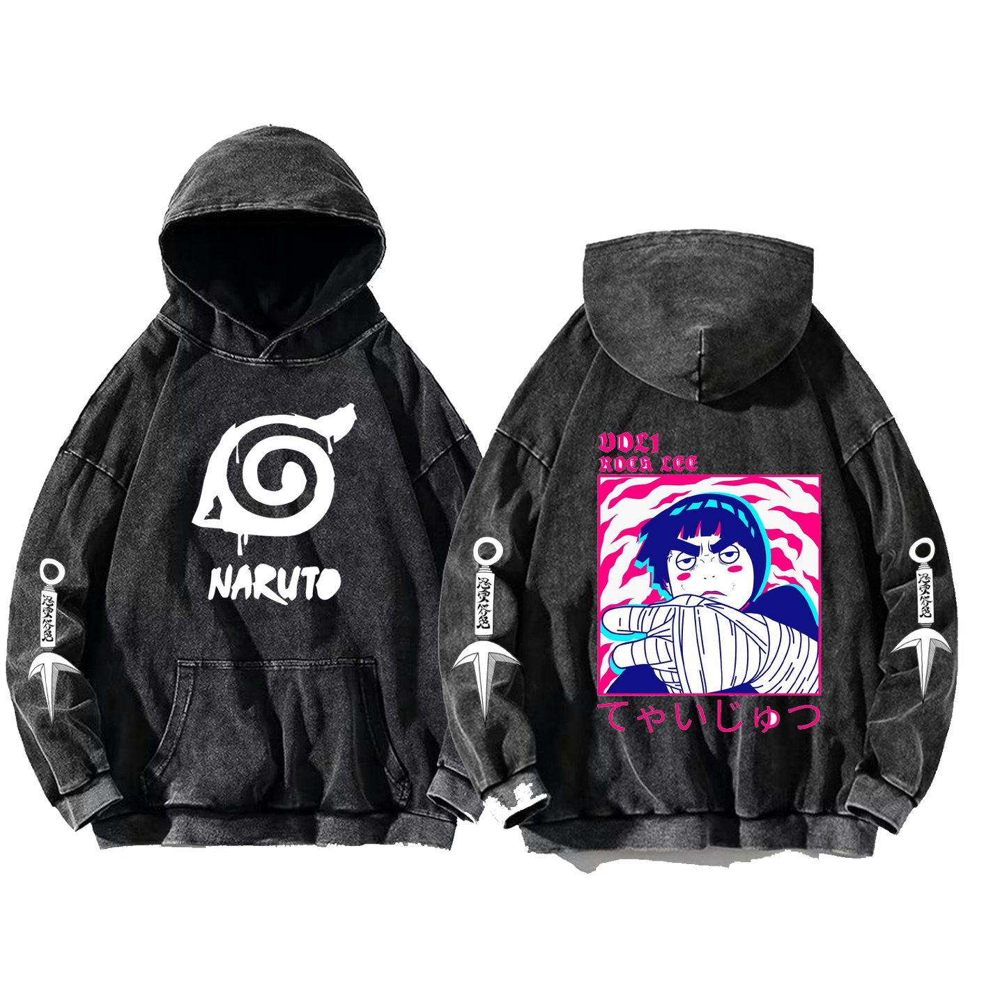 Naruto Shippuden One Size hoodie Washed Back 28