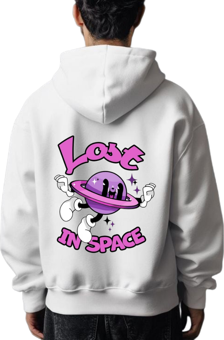 Lost IN SPACE One Size hoodie White Back 28