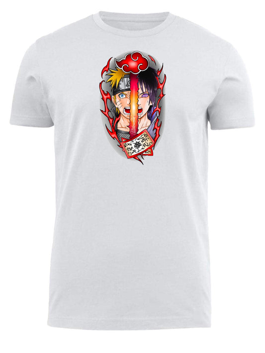Naruto Shippuden t- shirt fat White 28