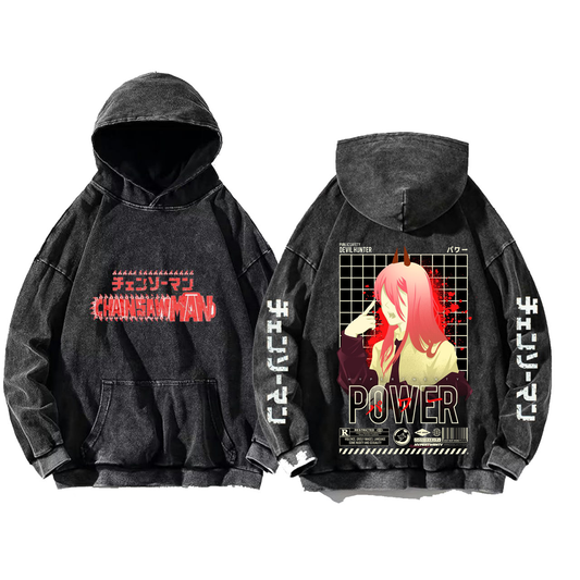 Chainsaw Man One Size hoodie Washed Back 28