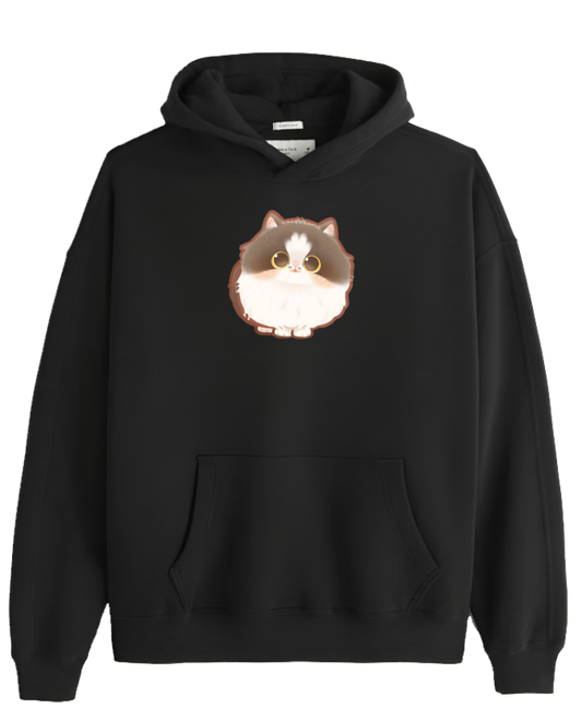 cat Oversize Hoodie Black 28