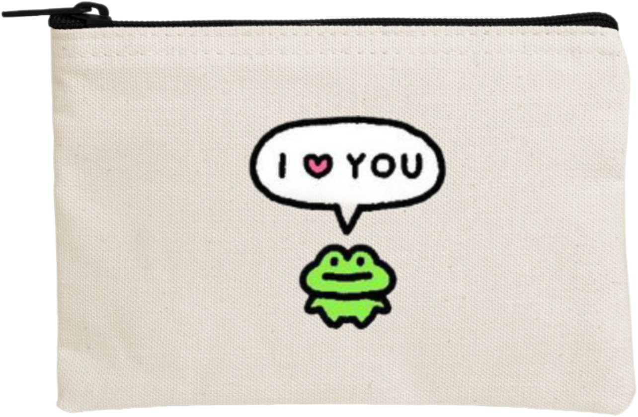 Frog wallet pencil case Beige 28
