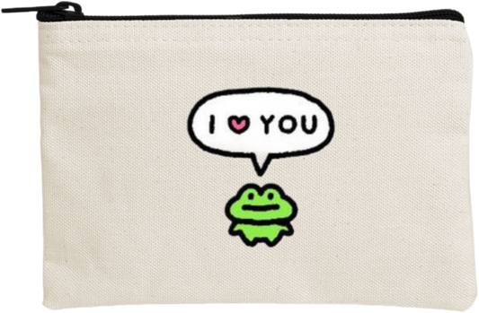 Frog wallet pencil case Beige 28