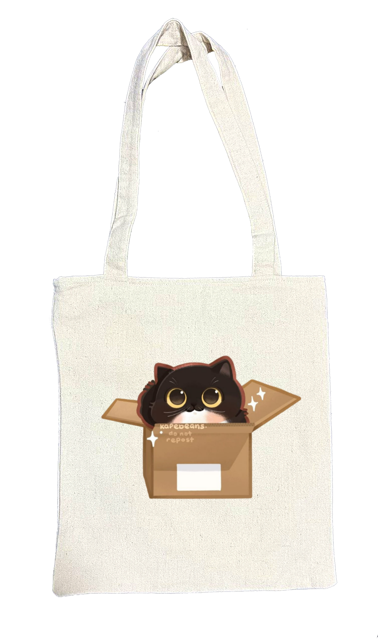 cat tote bag White 28