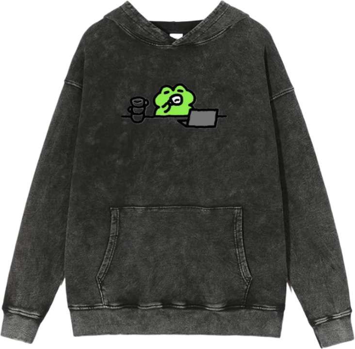 Frog Oversize Hoodie Washed 28