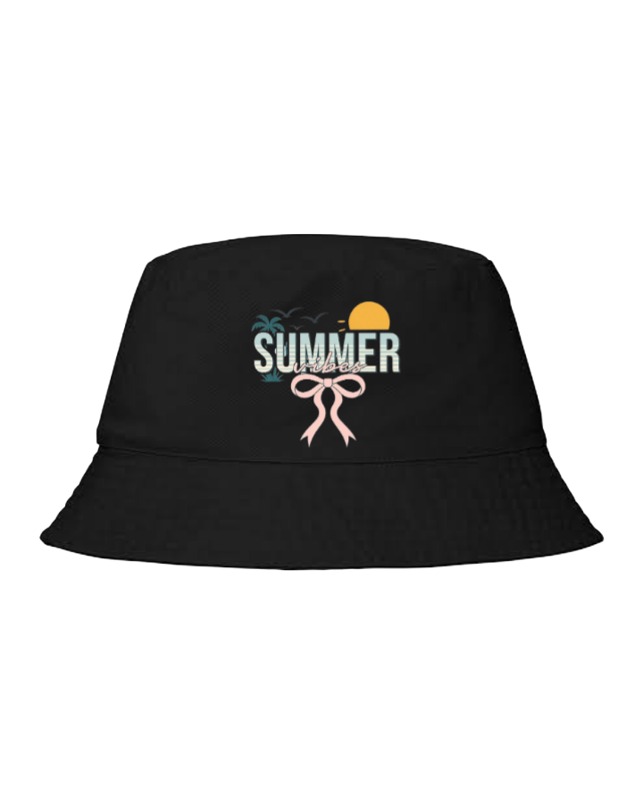 Summer Vibes Bucket hat Fishman hat cap Black 28