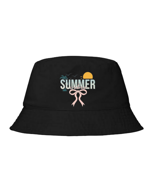 Summer Vibes Bucket hat Fishman hat cap Black 28