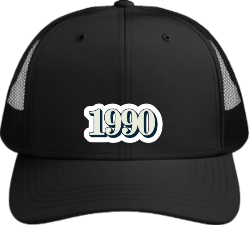 age Baseball cap Black 1990