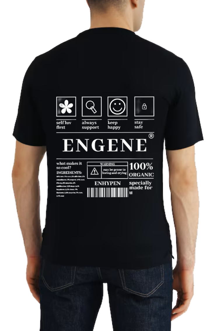 INGREDIENTS Back text One Size t- shirt Black Back 141