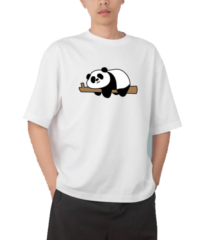 PANDA Oversize Hoodie White 29
