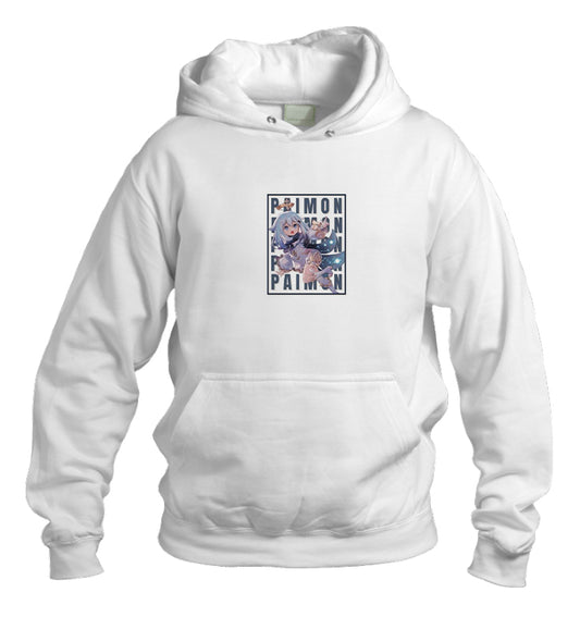 Paimon Over Size hoodie White 5