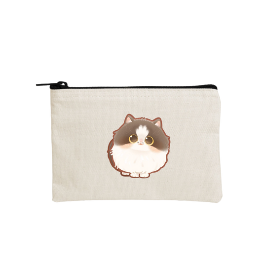 cat wallet pencil case Beige 28
