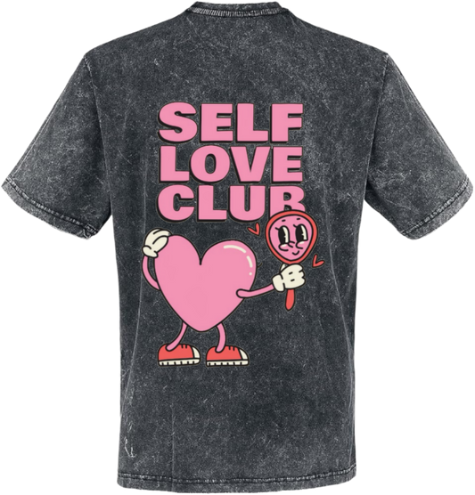 SELF LOVE CLUR t- shirt One Size Washed Back 28