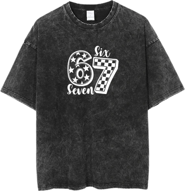 67 designs One Size t- shirt Washed 28