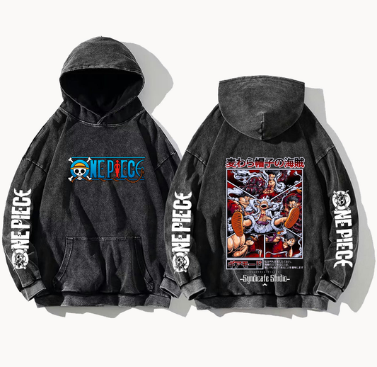 one piece One Size hoodie Washed Back 28