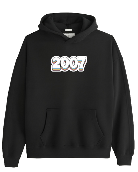 age Oversize Hoodie Black 2007