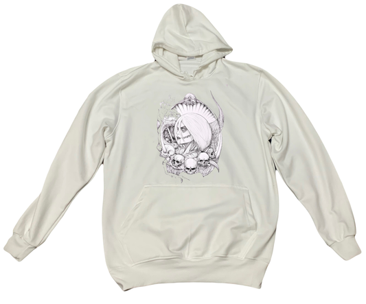 Anime Attack on titan shingeki no kyojin eren levi mikasa Aot White Oversize HOODIE 28