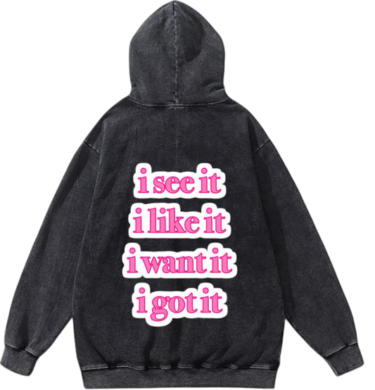 VaIentine coupIe Oversize  Hoodie Washed gray Back 28