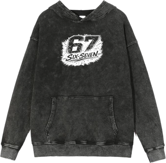 67 designs Oversize Hoodie Washed 28