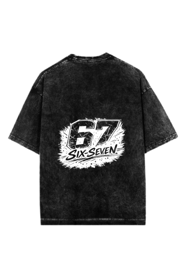67 designs One Size t- shirt Washed Back 28