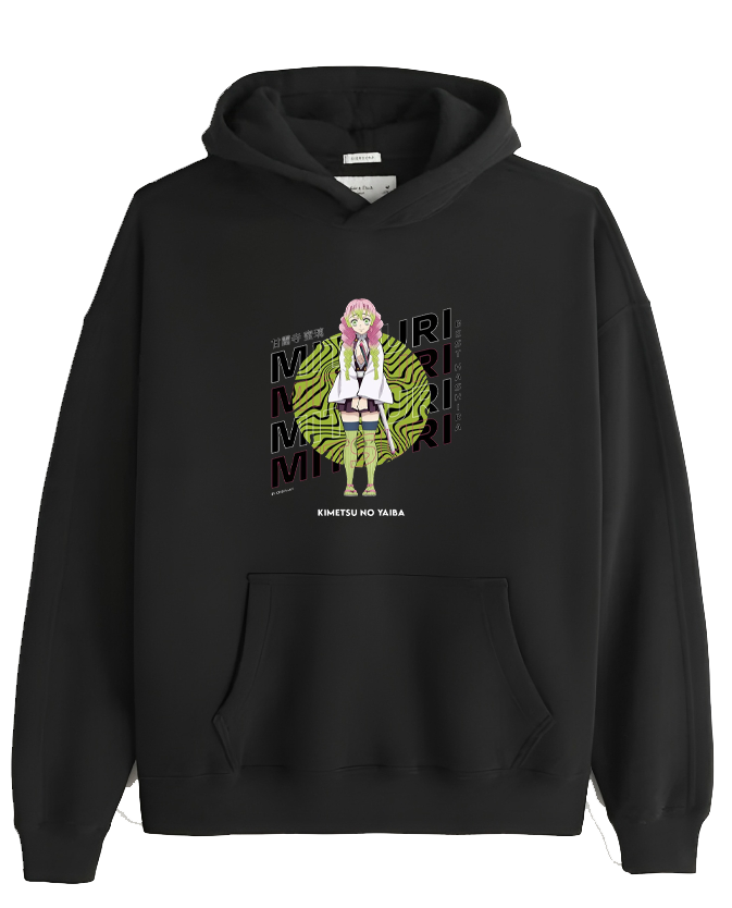 Anime Demon slayer nezuko tanjiro Oversize Hoodie Black 81